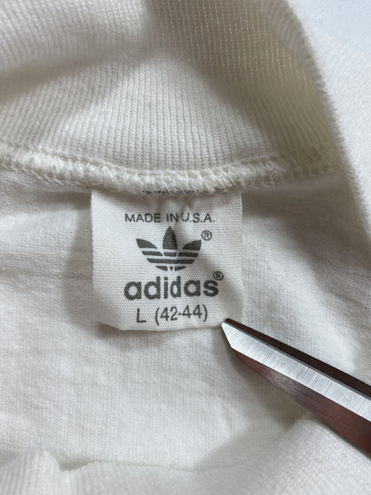 .90’s ADIDAS Dead stock Made in USA Size L Vintage Long Sleeve T-shirt / F172T
