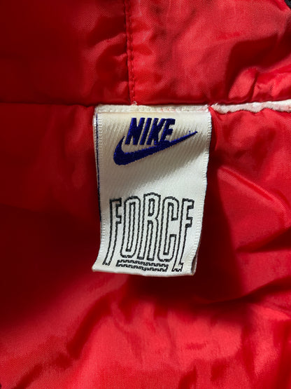 90’s NIKE FORCE Size No tag Approx. XL Nylon padded Zip-Up Jacket / G5897N