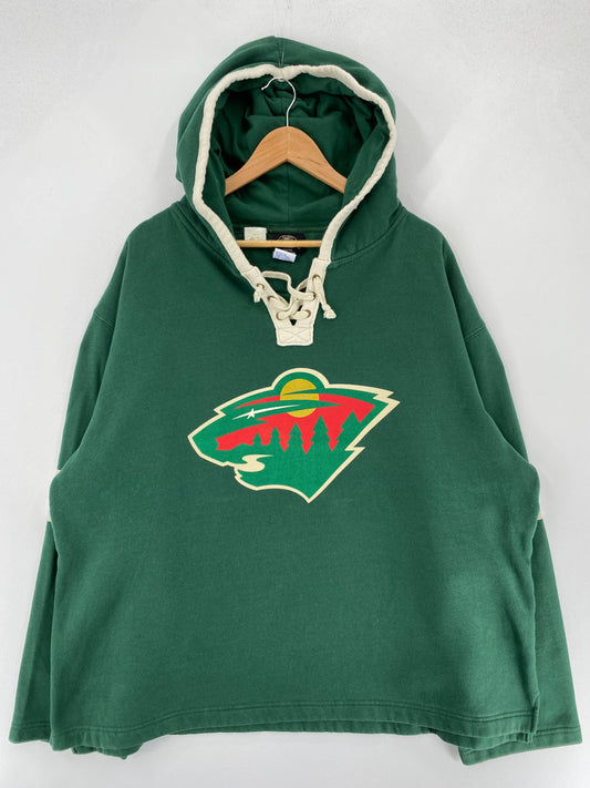 Vintage OLD TIME HOCKEY Size XL  NHL Hoodie Sweat-Shirt / F3877S