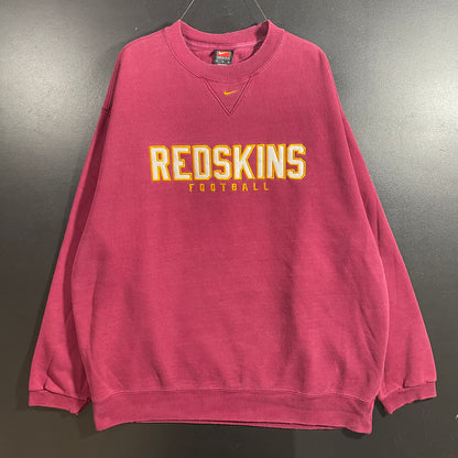 (L) 00' NIKE x WASHINGTON REDSKINS Vintage NFL Sweatshirt / A1304S