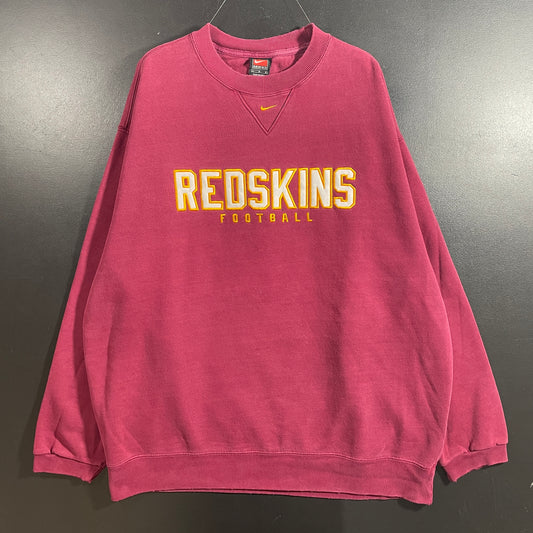 (L) 00' NIKE x WASHINGTON REDSKINS Vintage NFL Sweatshirt / A1304S