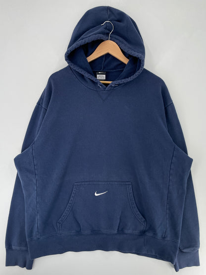 Vintage NIKE MINI SWOOSH Size XXL Hoodie Sweat-Shirt / F9672S