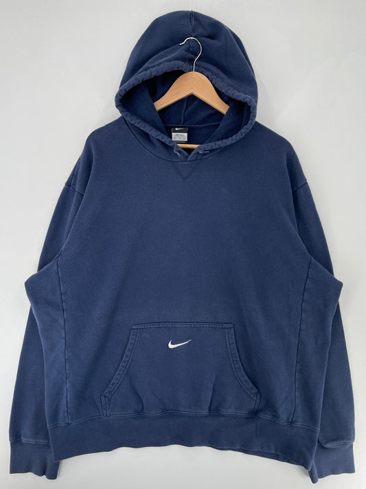 Vintage NIKE MINI SWOOSH Size XXL Hoodie Sweat-Shirt / F9672S