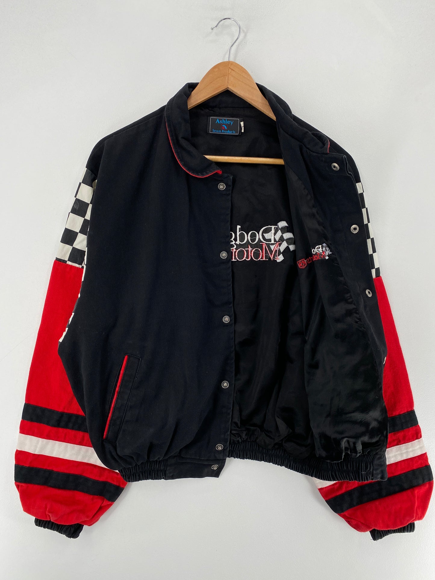 90's DODGE Made in USA Size L Vintage Racing Jacket / F6132J