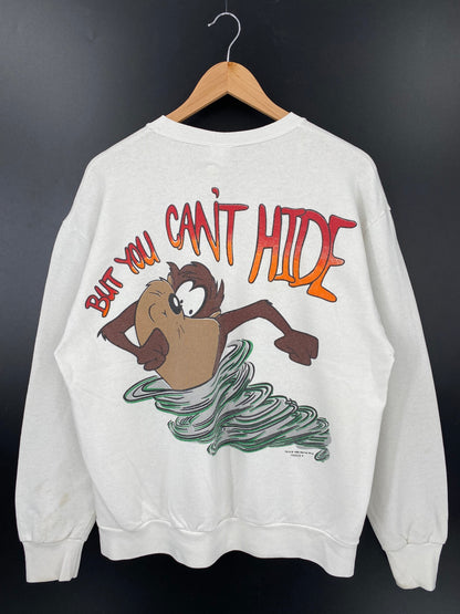 1996 LOONEY TUNES TAZ Made in USA Size XL Vintage Sweat-shirt / F6585S