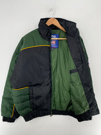 .90's PRO PLAYER  x GREEN BAY PACKERS Size M Vintage NFL Padded Jacket / F8801N