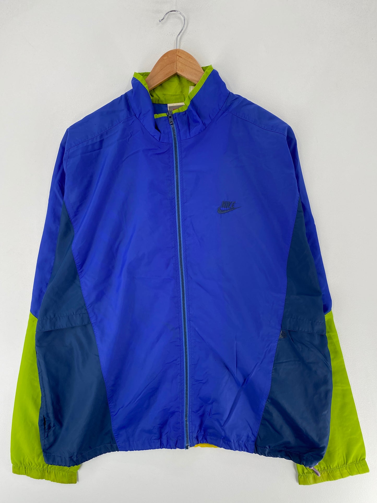 90's NIKE SILVER TAG Size XL Vintage Zip-up Nylon Jacket/ F3716N