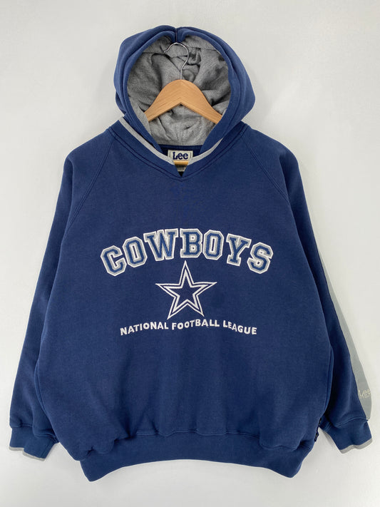 90's DALLAS COWBOYS Size L Vintage NFL Hoodie Sweat-Shirt / F9612S