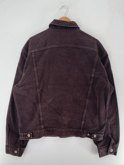 90's GUESS JEANS Made in USA Size XL Vintage Denim Jacket / F6817J