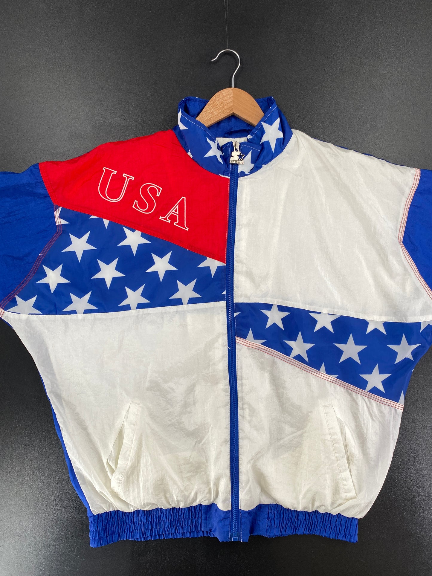 1996 STARTER x ATLANTA OLYMPIC Size M Vintage Zip-up Nylon Jacket / G4545N