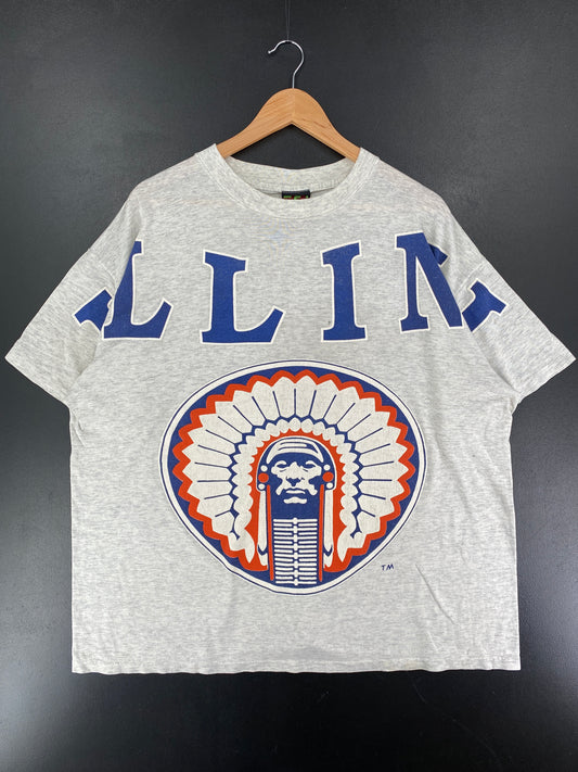 90's ILLINI Made in USA Size XXL Vintage T-shirt / F3232T