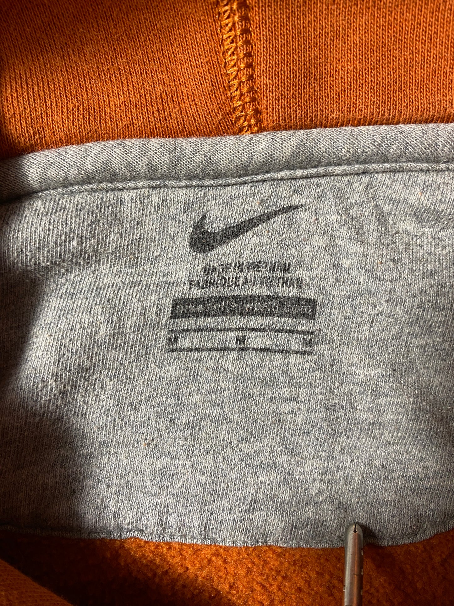 Vintage NIKE X TEXAS LONGHORNS Size M Vintage College Hoodie Sweat Shirt / F9619S