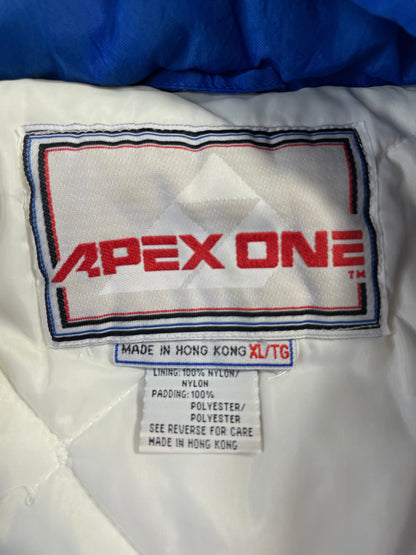 90’s UNIVERSITY OF KANSAS Size XL College Padded Nylon Jacket / F3463N