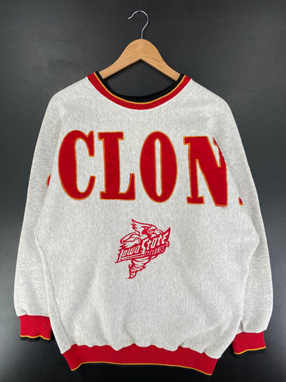 90's IOWA CYCLONES Made in USA Size L Vintage College Sweat-Shirts / F1276S