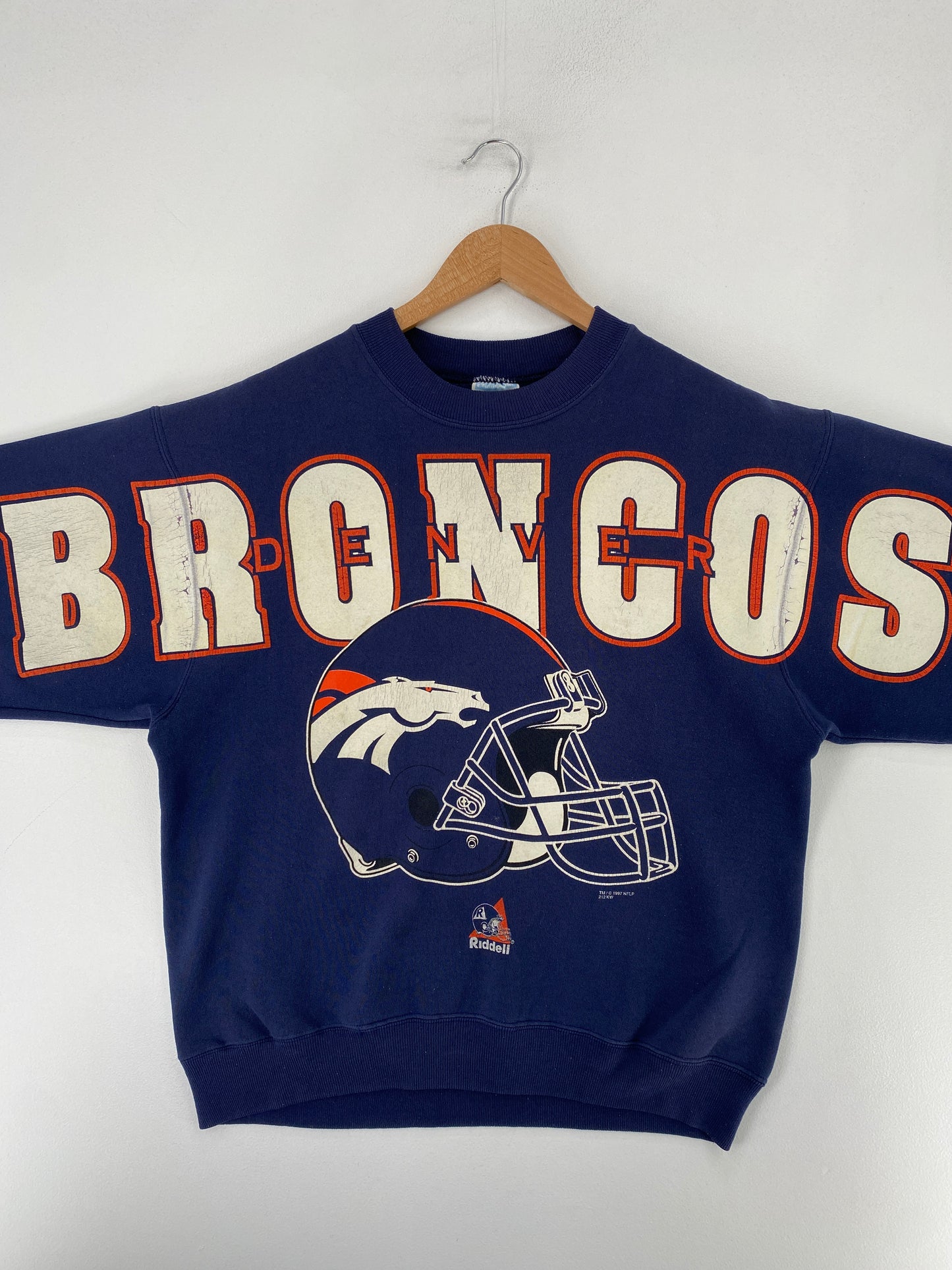1997 DENVER BRONCOS Size L Vintage NFL Sweat-Shirt / G1097S
