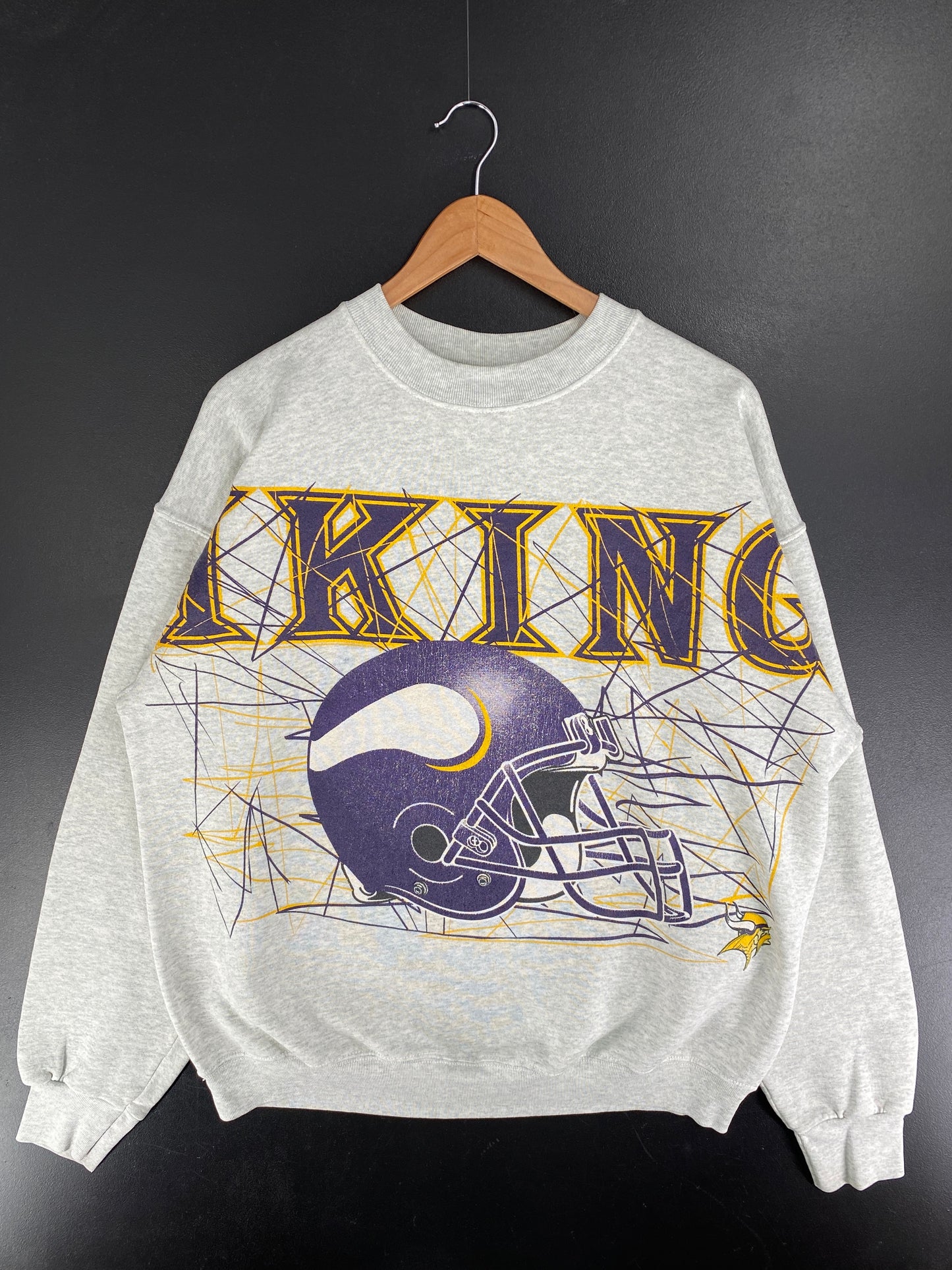 Vintage MINNESOTA VIKINGS Size XL Vintage NFL Sweat-Shirt / F6657S