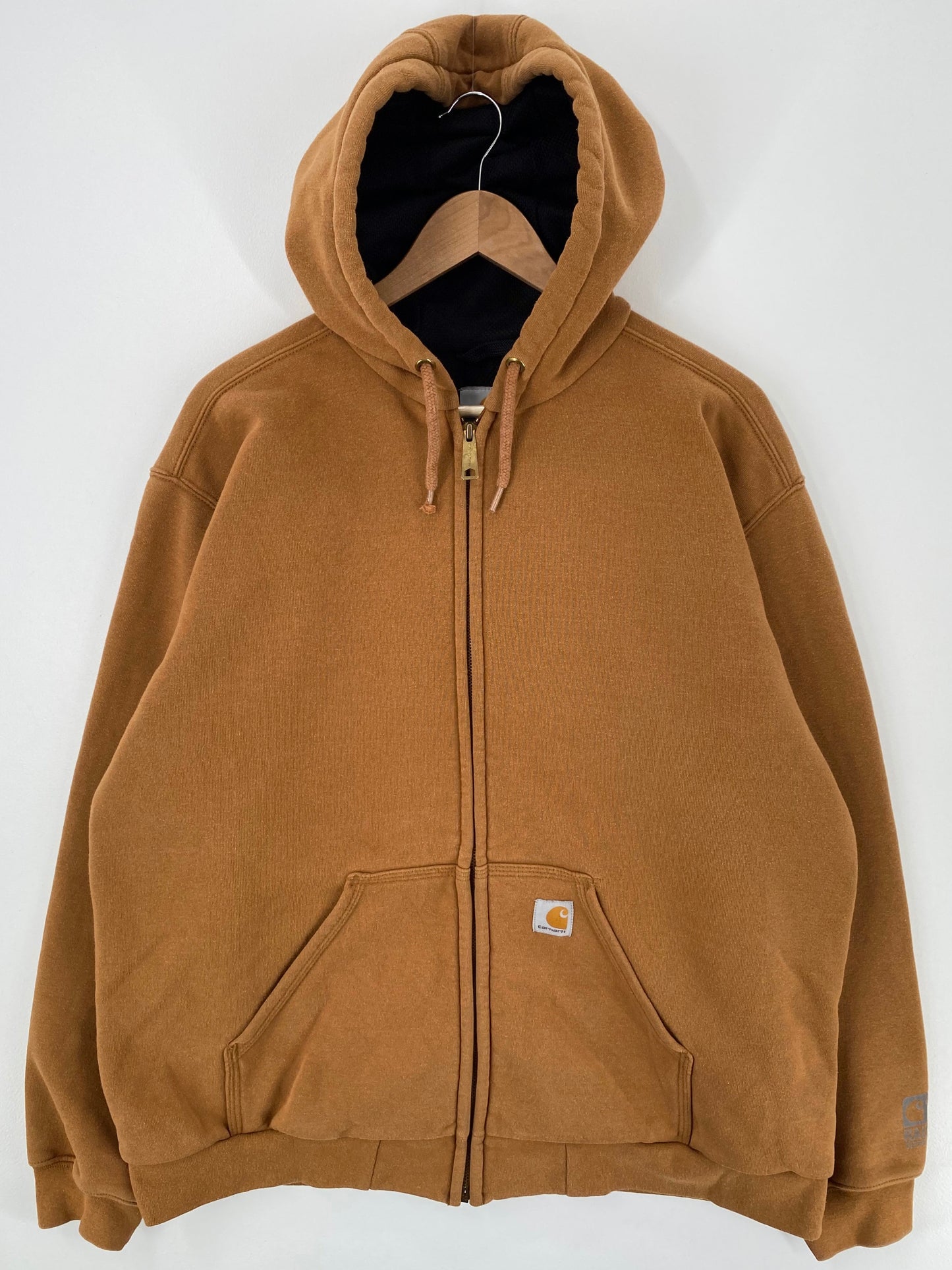 Vintage CARHARTT Size L Double faced Zip-up Hoodie Sweat-Shirt  / F8162S