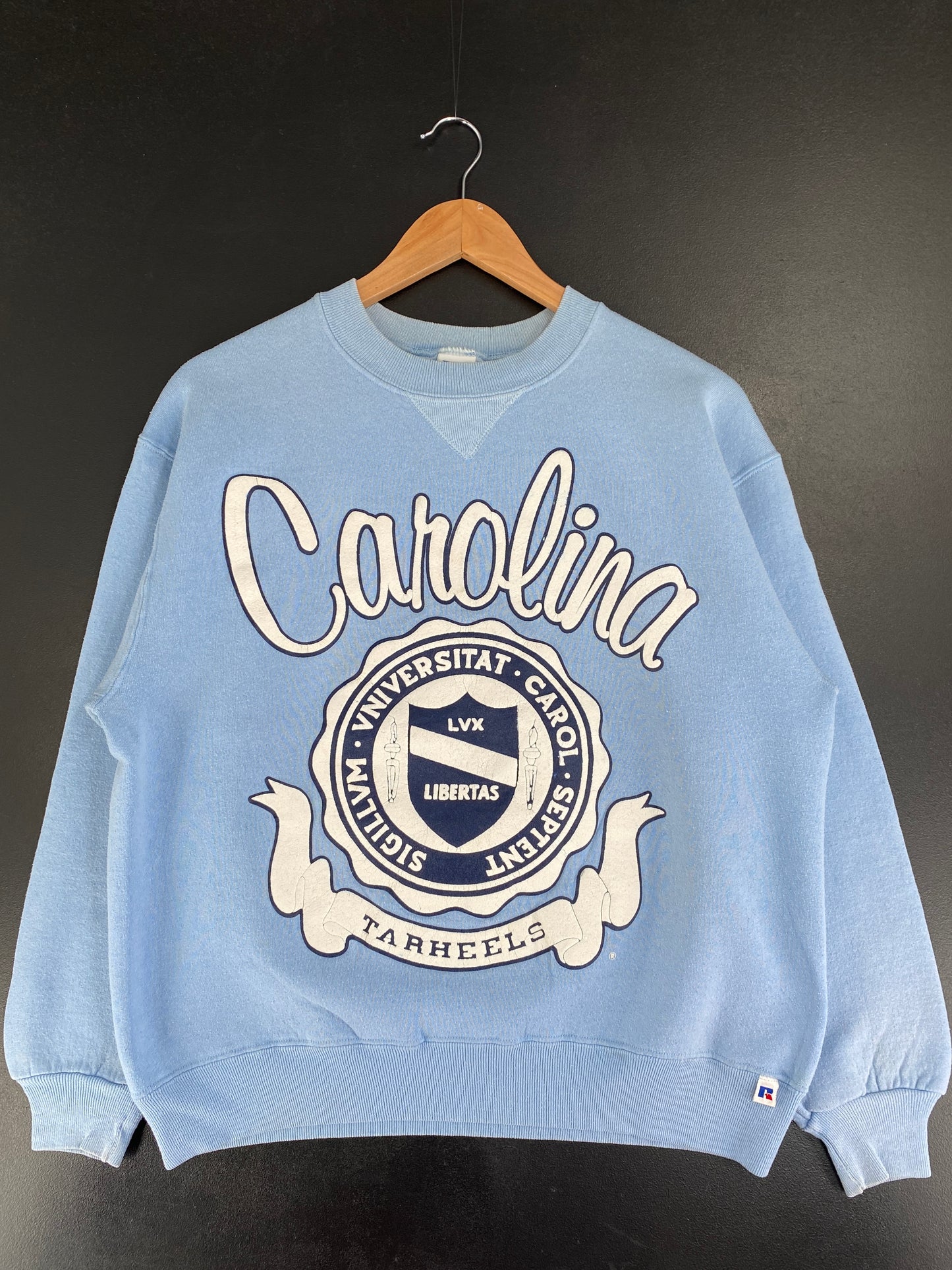 90's CAROLINA TARHEELS Made in USA Size L Vintage College Sweat-Shirt / F9062S