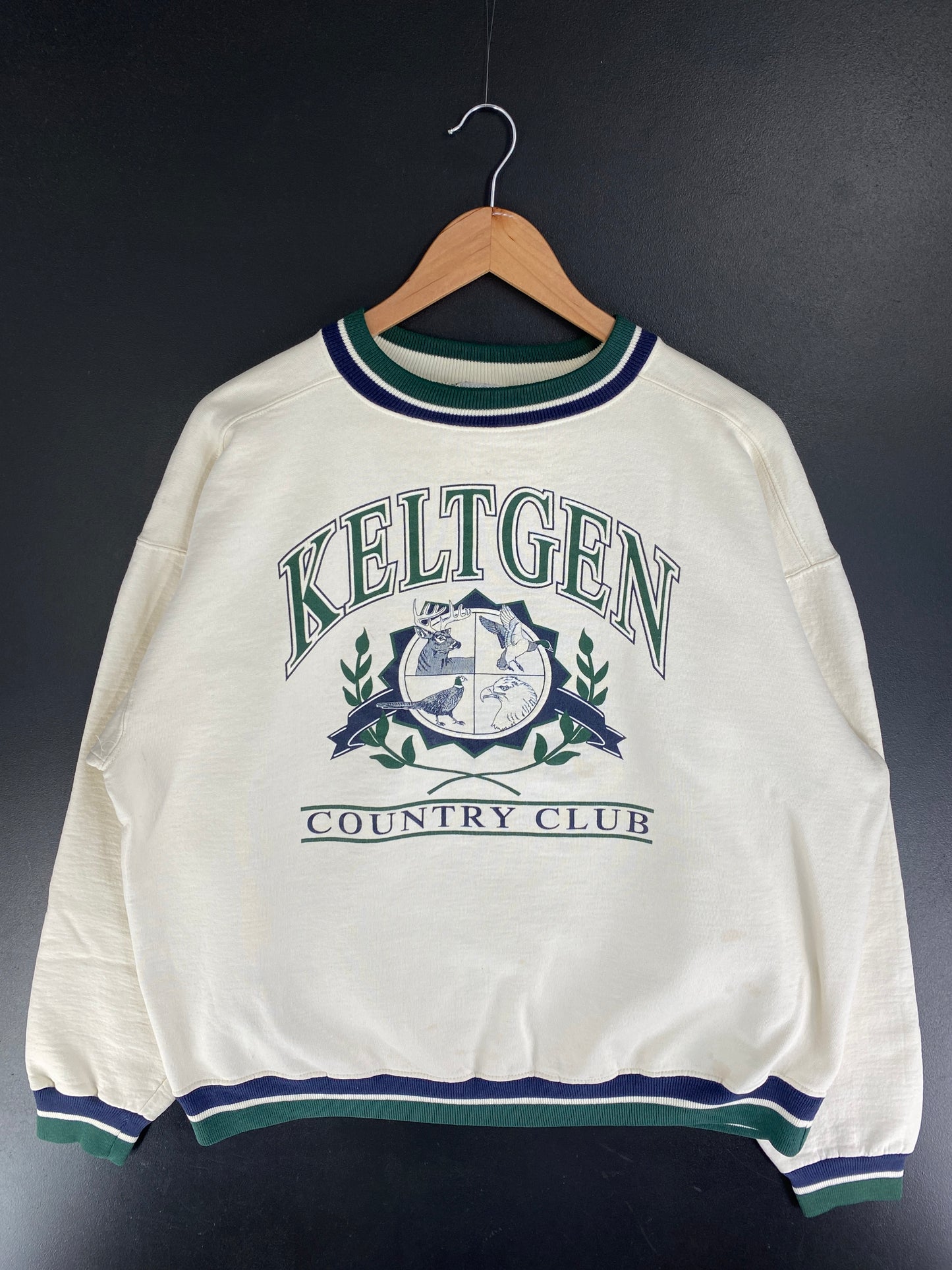 90's KELTGEN COUNRY CLUB Made in USA Size XL Vintage Sweat-shirt / F8688S