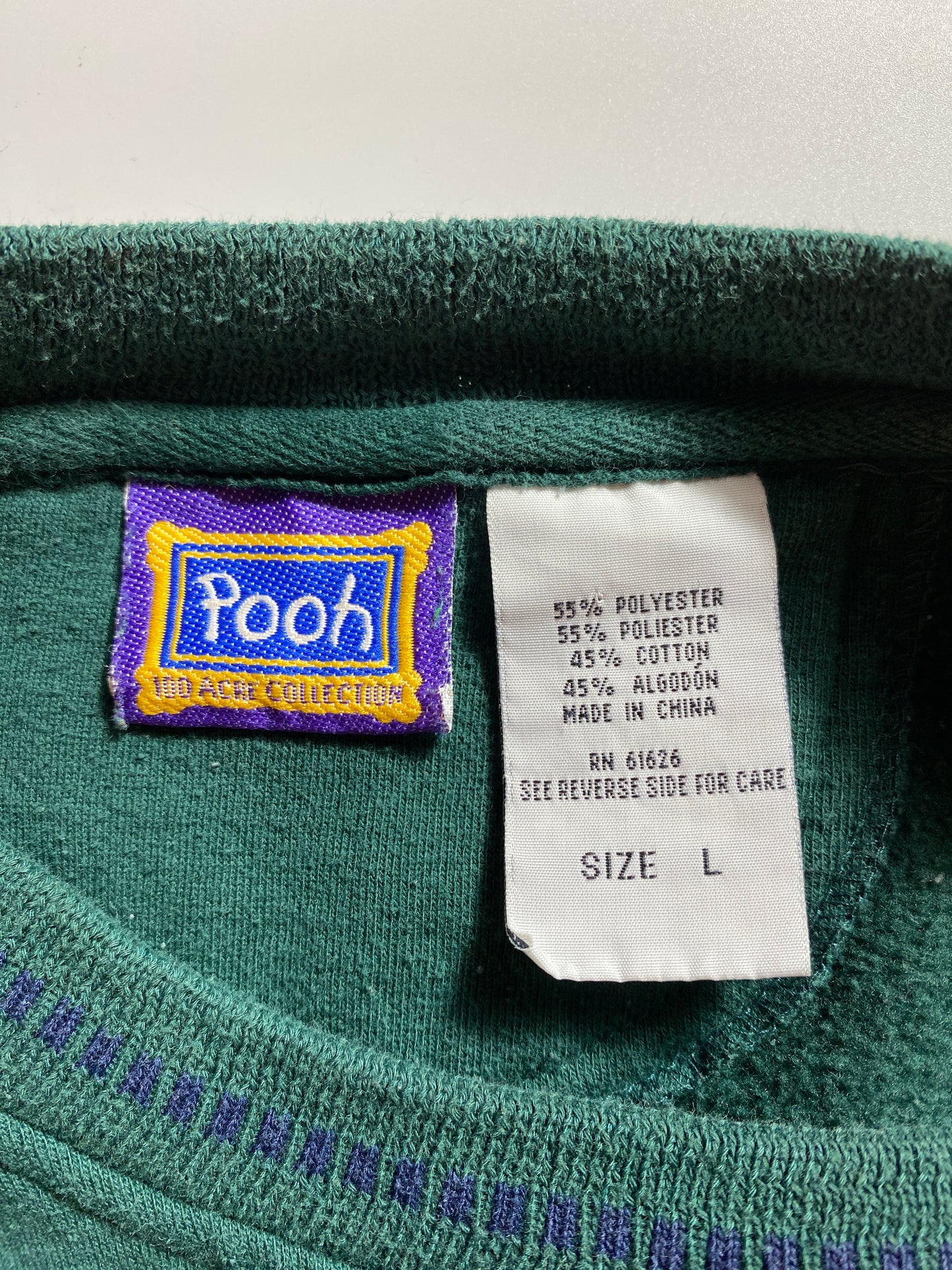 00’ POOH TIGGER Size L Sweat-shirt / F4667S