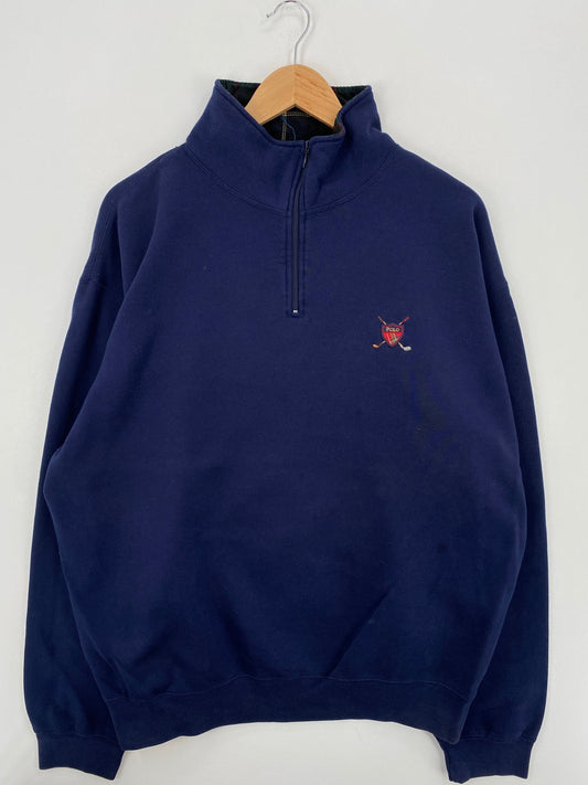 90's POLO GOLF RALPH LAUREN Size XL Vintage Half Zip Sweat-Shirt  / F3013S