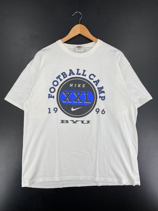 1996 NIKE FOOTBALL CAMP Made in USA Size L Vintage T-Shirt / F2175T