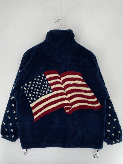 90's USA Made in USA Size L Fleece Jacket / F4269J