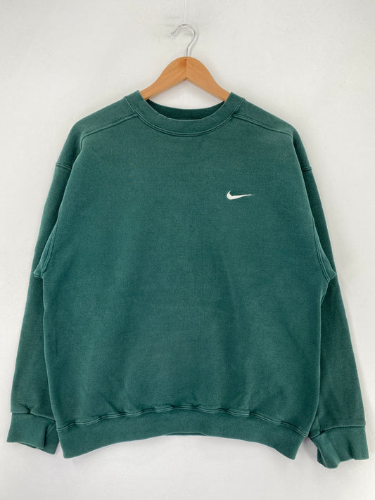 90's NIKE MINI SWOOSH Size M Vintage Sweat-Shirt / F9012S