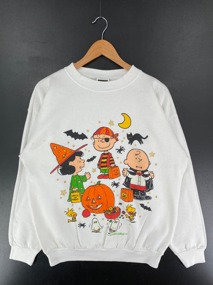 90's SNOOPY HALLOWEEN Made in USA Size XL Vintage Sweat- Shirt / F3123S