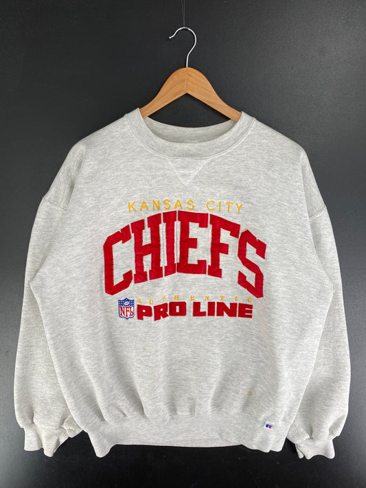 90's KANSAS CITY CHIEFS x RUSSELL Made in USA  Size XL NFL Sweat-Shirt / F4902S