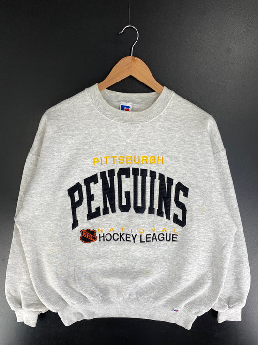 90's PTTSBURGH PENGUINS Made in USA Size XL Vintage NHL Sweat-Shirt / F9608S