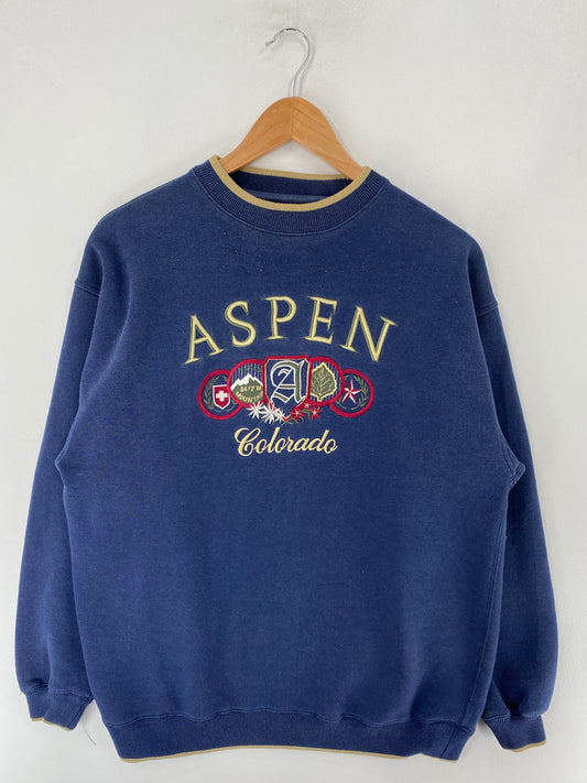 Vintage ASPEN COLORADO Size L Sweat-shirt / F2832S