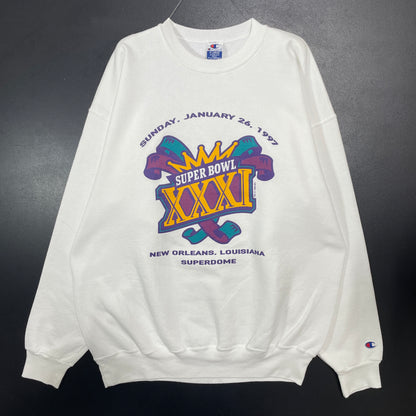 (XL) 1996 SUPER BOWL Vintage NFL Sweatshirt / A1463S
