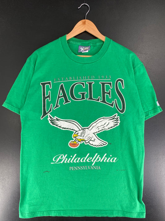 1995 PHILADELPHIA EAGLES Made in USA Size L Vintage NFL T-shirt / F9009T