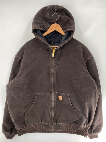 Vintage CARHARTT Size XXL Zip-Up Hoodie Duck Jacket / F5163J
