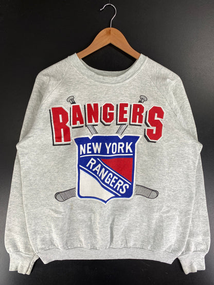 90’s NEW YORK RANGERS Made in USA Size XL Vintage NHL Sweat-shirt / G1030S