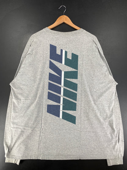 90’s NIKE Made in USA Size XXL Vintage Long Sleeve T-Shirt / F9928T