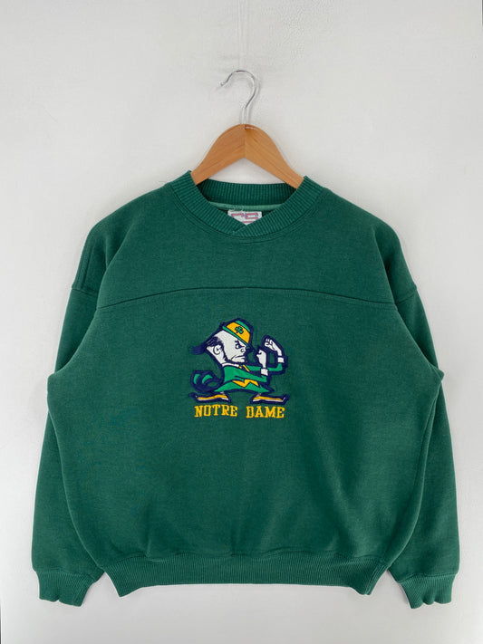 90’s NOTRE DAME Size M Sweat-Shirt / F8671S