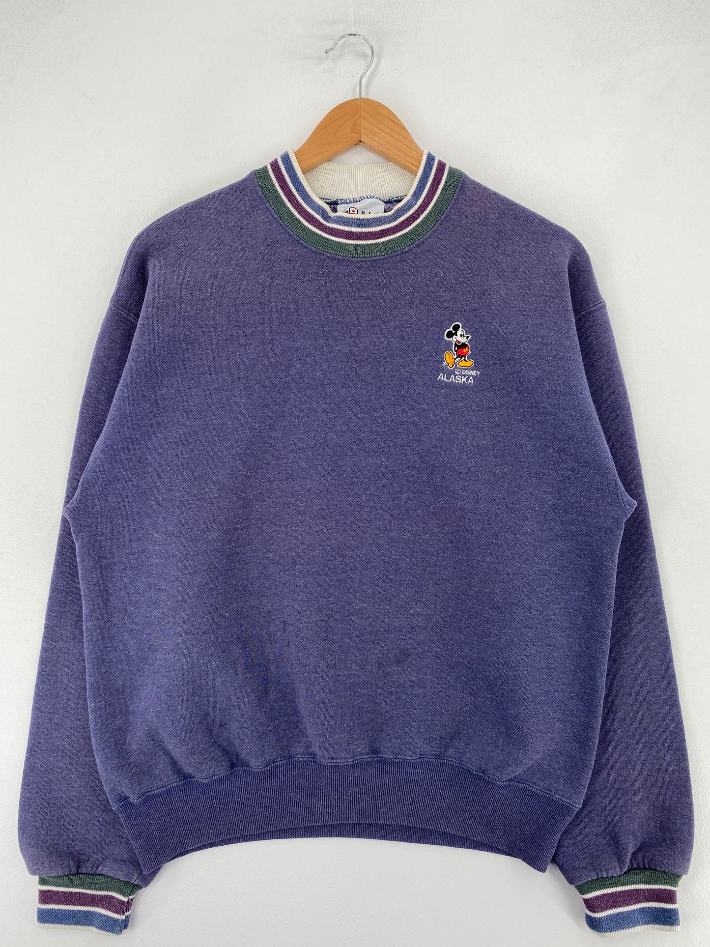90's MICKEY MOUSE MAde in USA Size M Vintage DISNEY Sweat-shirt / G4077S