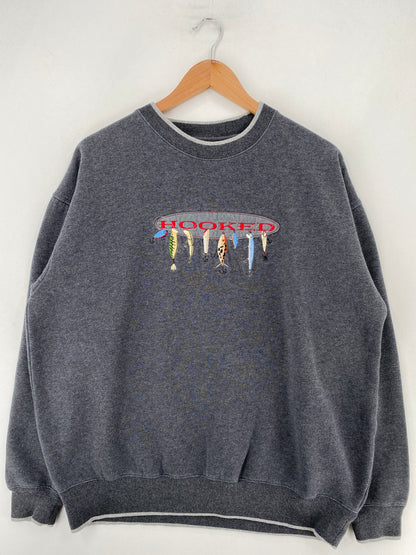 Vintage HOOLED Size XL Sweat-shirt / F8892S