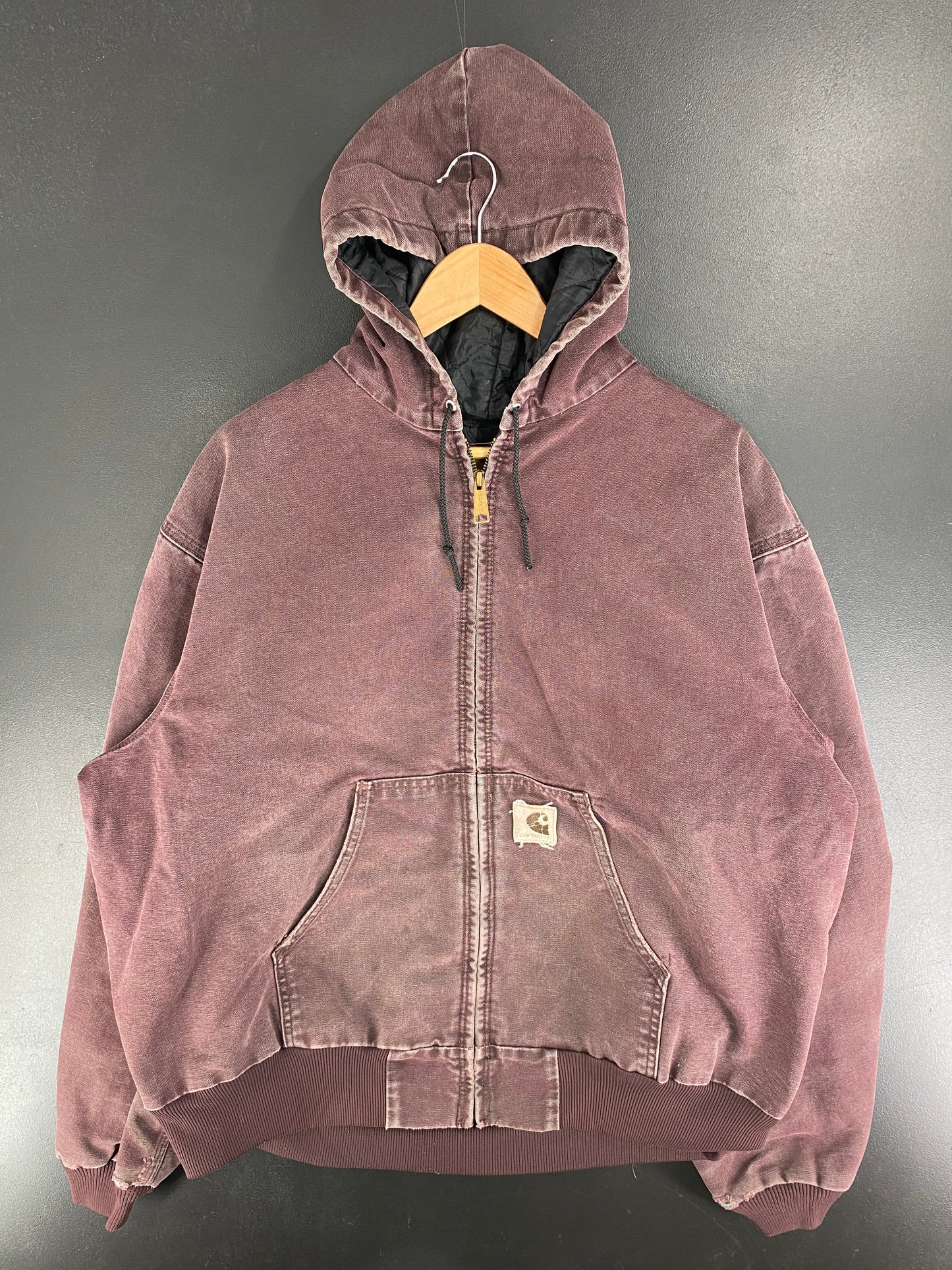 Vintage CARHARTT Size Approx.L Zip-Up Hoodie Duck Jacket / F5161J