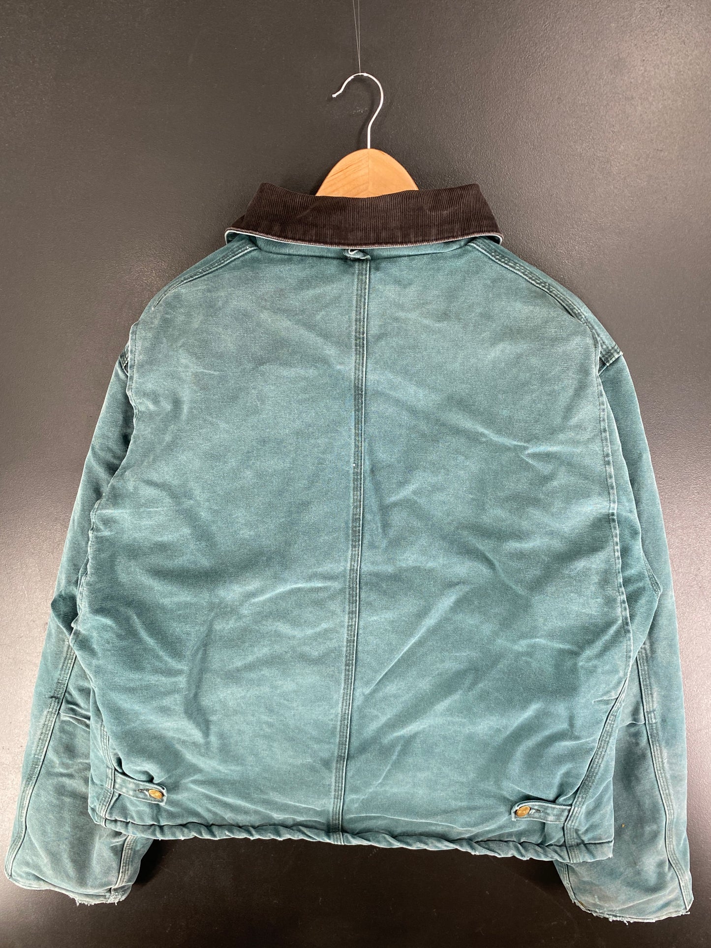 Vintage CARHARTT Size Approx.L Zip-Up Duck Jacket / F5160J