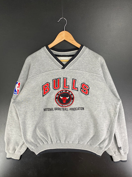 90’s CHICAGO BULLS Size Approx.L NBA Sweat-Shirt / F3708S