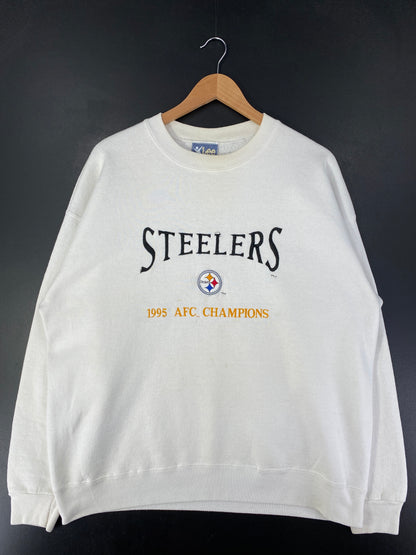 90's PITTSBURGH STEELERS Made in USA Size XL Vintage NFL Sweat-Shirt / G3789S