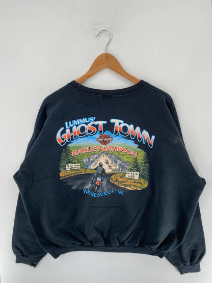 00’ HARLEY DAVIDSON Size No Tag (Approx.L) Sweat Shirt / F4565S