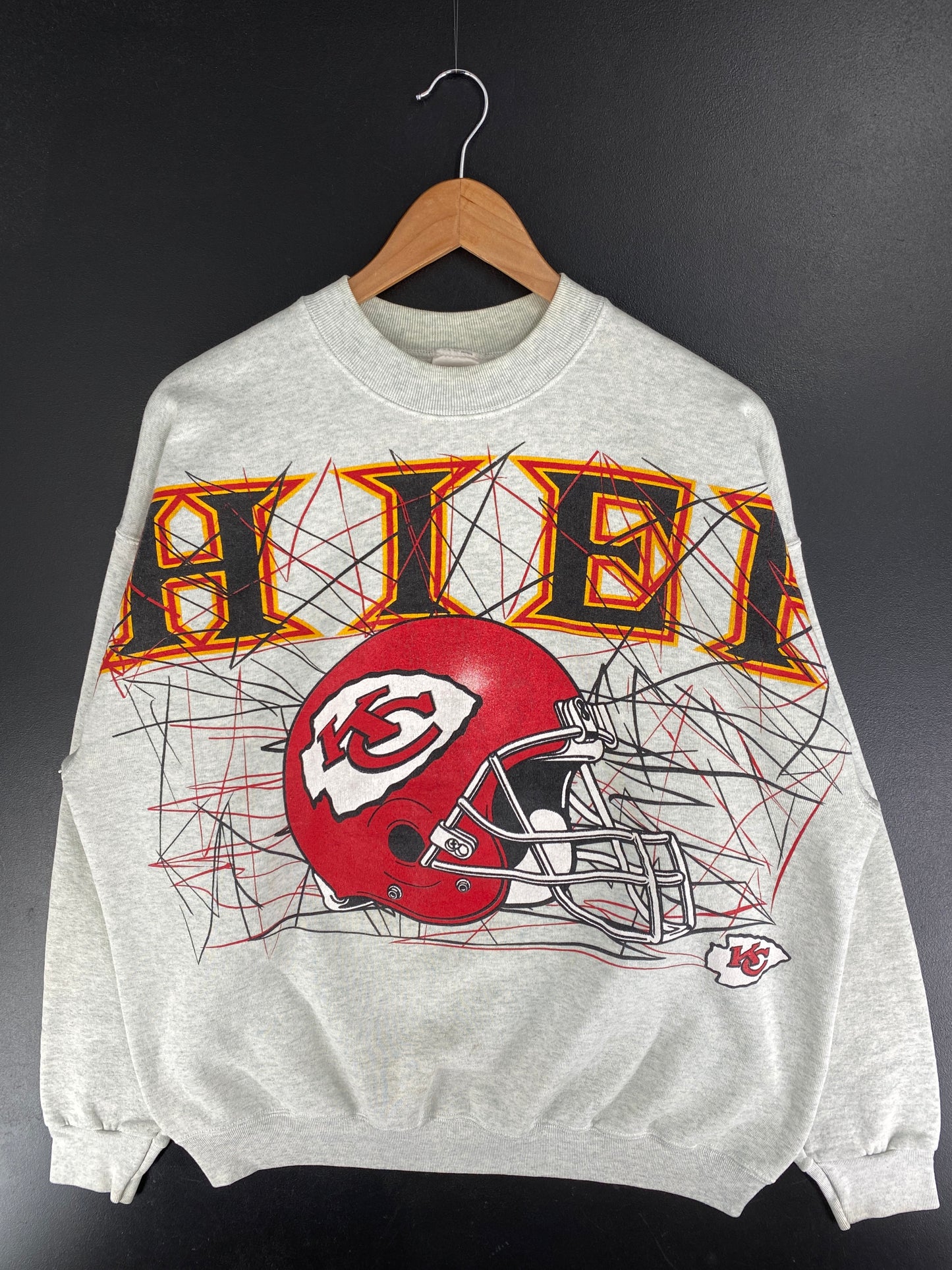 90’s KANSAS CITY CHIEFS Size XL NFL Sweat-Shirt / F4856S