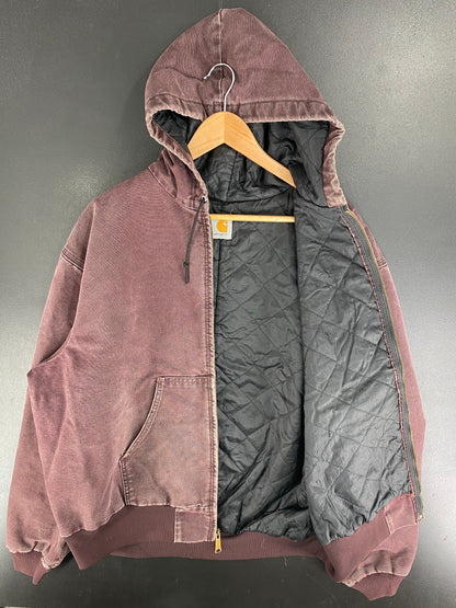 Vintage CARHARTT Size Approx.L Zip-Up Hoodie Duck Jacket / F5161J