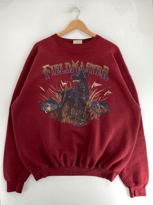 90's DOG Made in USA Size XL Vintage Animal Sweat-Shirt / G2902S