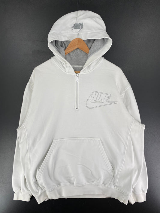 00' NIKE Size XL Vintage Half Zip-up Hoodie Sweat-shirt / G3332S