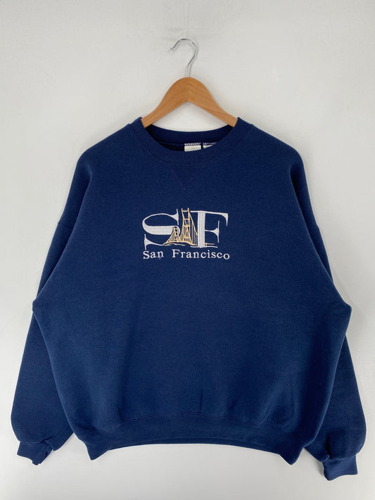Vintage SAN FRANCISCO Size XL College Sweat-Shirt / F4994S